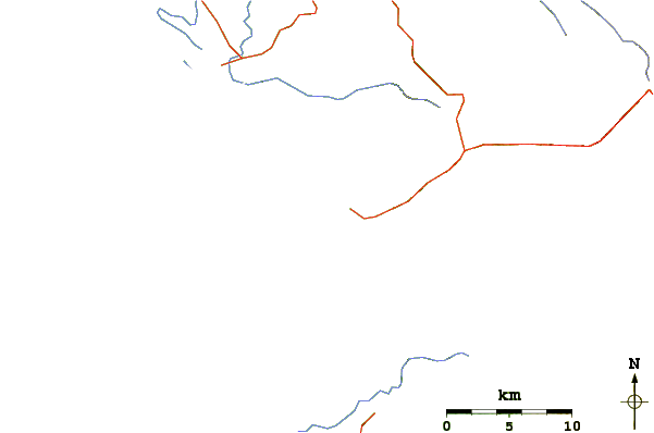 Routes et rivières à proximité Santa Cruz