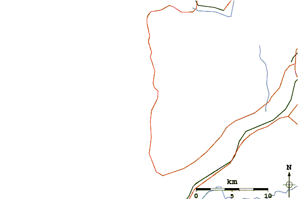 Routes et rivières à proximité Santa Maria de Oia
