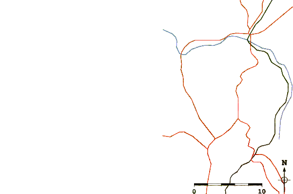 Routes et rivières à proximité Sao Lourenço