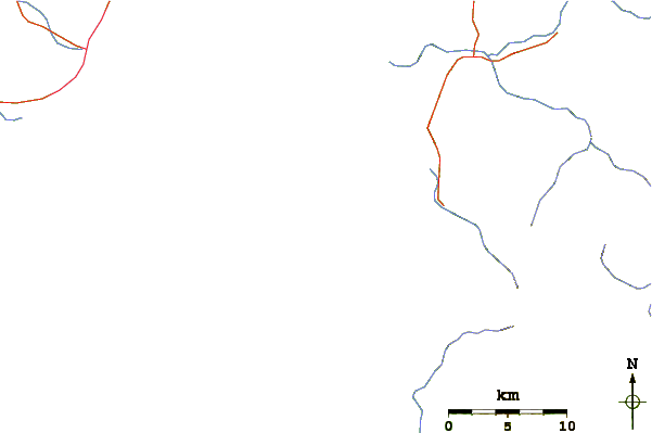 Routes et rivières à proximité Scar Reef