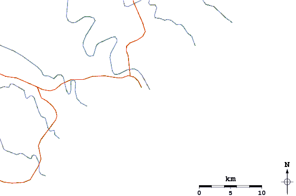 Routes et rivières à proximité Second Beach (Port St Johns)