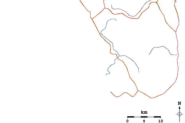 Routes et rivières à proximité Secret