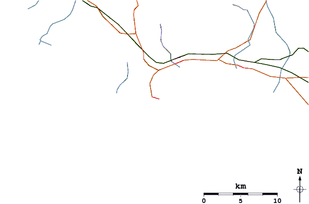 Routes et rivières à proximité Serapo (Gaeta)