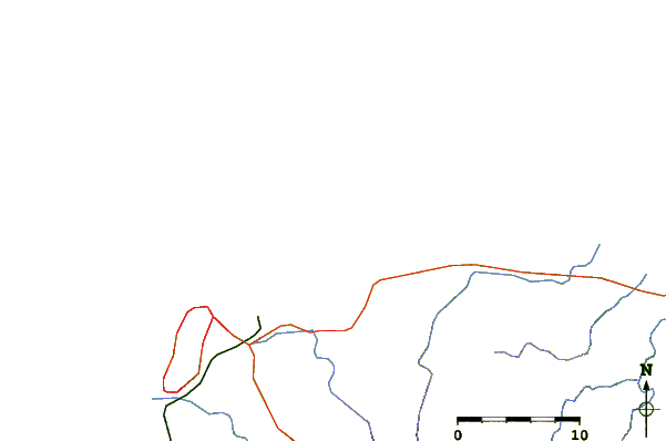 Routes et rivières à proximité Siete Olas