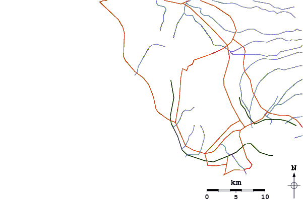 Routes et rivières à proximité Sewers (Maili)