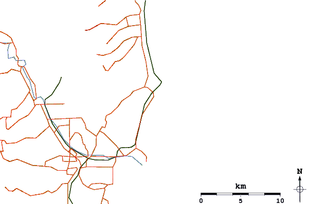 Routes et rivières à proximité Shag Beach