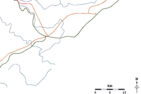 Routes et rivières à proximité Siyayi