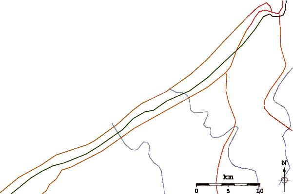 Routes et rivières à proximité Skhirat Plage