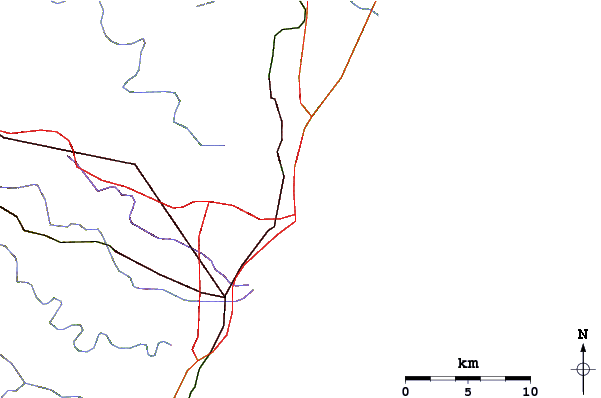 Routes et rivières à proximité Snake Park