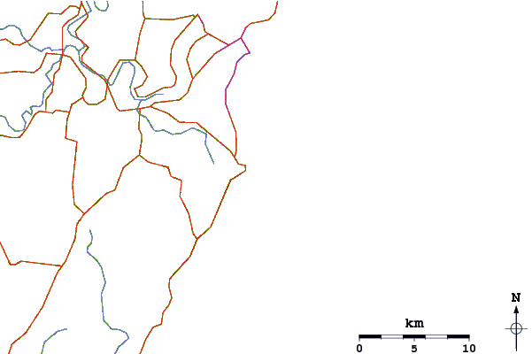 Routes et rivières à proximité Snapper Point