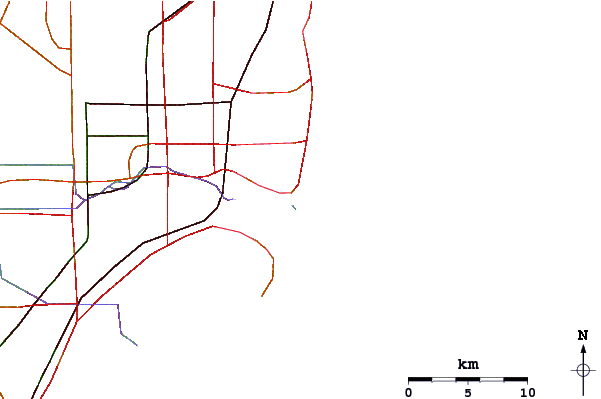 Routes et rivières à proximité South Beach (Miami)