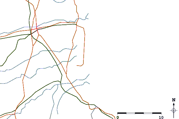 Routes et rivières à proximité St Cyprien