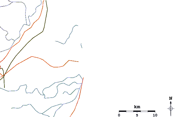 Routes et rivières à proximité St Lucia