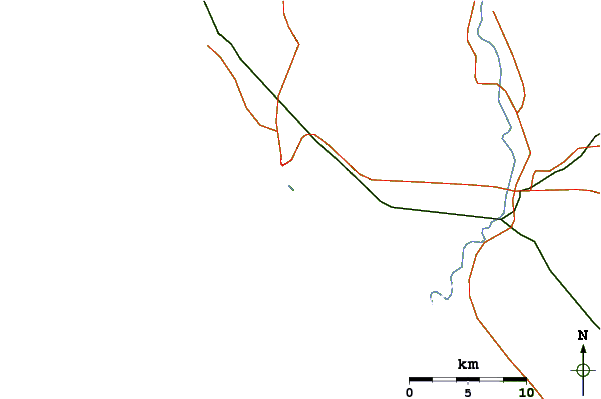 Routes et rivières à proximité Stone Islands Peaks