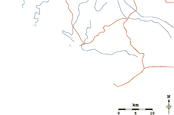 Routes et rivières à proximité Stoners Point (San Blas)