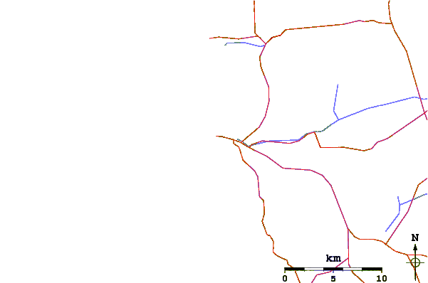 Routes et rivières à proximité Stoney Rise