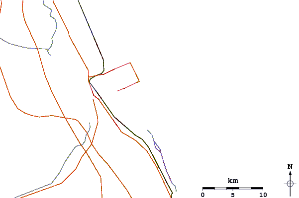 Routes et rivières à proximité Stuart Rocks