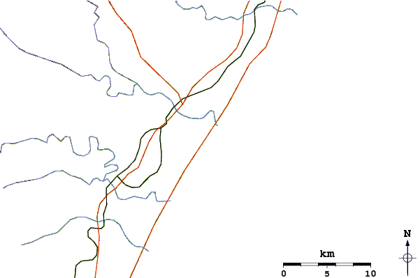 Routes et rivières à proximité Surfers