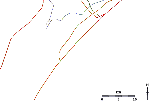Routes et rivières à proximité Surfside Pier