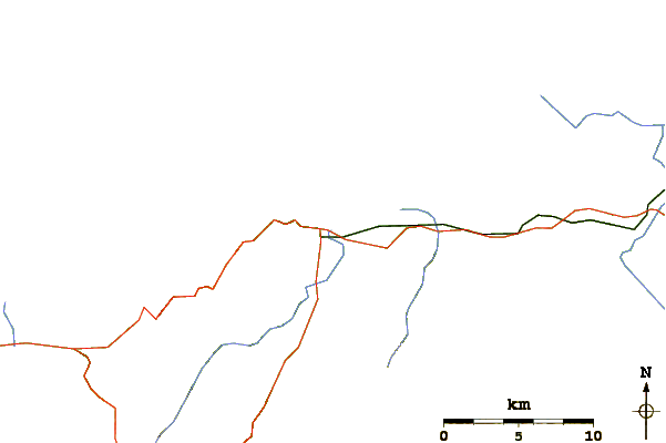 Routes et rivières à proximité Tabarka Les Aiguilles
