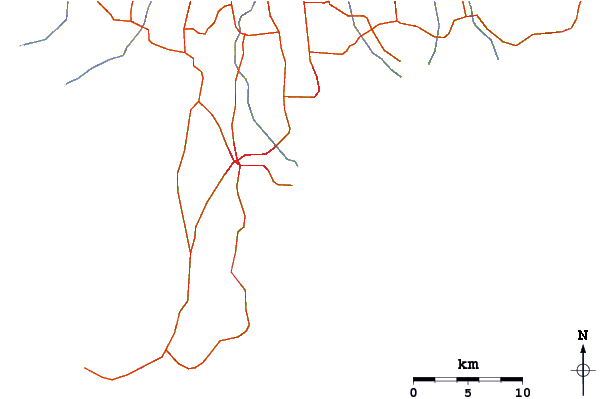 Routes et rivières à proximité Tandjung-Lefts