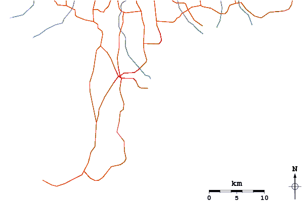 Routes et rivières à proximité Tandjungs-Rights
