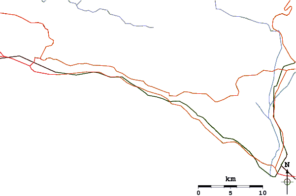 Routes et rivières à proximité Tarpits