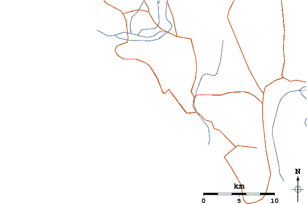 Routes et rivières à proximité Teris Point (Lygias)