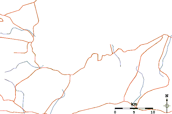 Routes et rivières à proximité Tholos