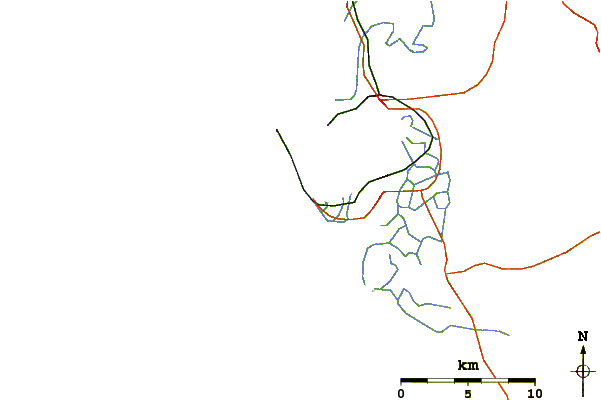 Routes et rivières à proximité Torre Gorda