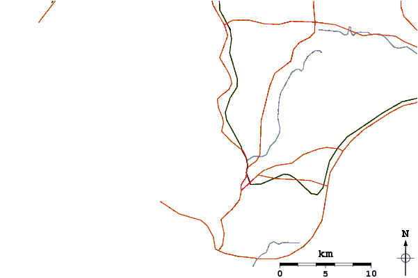 Routes et rivières à proximité Uchiboso