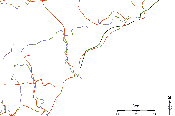 Routes et rivières à proximité Uchizuma