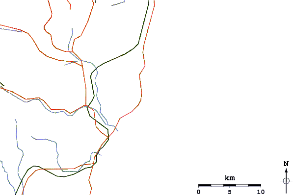 Routes et rivières à proximité Udo Shrine