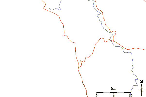Routes et rivières à proximité Usal Beach