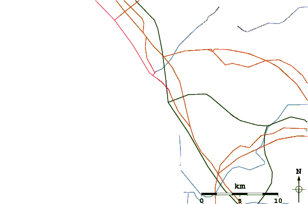 Routes et rivières à proximité Bochetta (Viareggio)