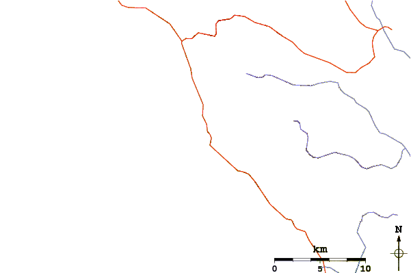 Routes et rivières à proximité Willow Creek