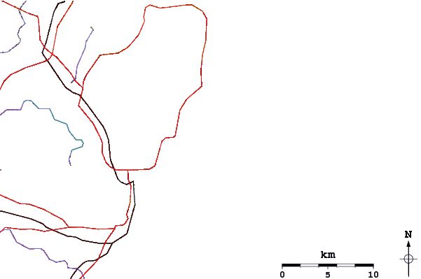 Routes et rivières à proximité Winkipop
