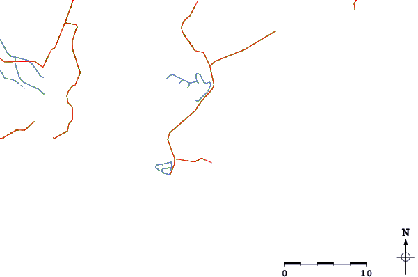 Routes et rivières à proximité Wujiao Bay (Dongshan Dao)