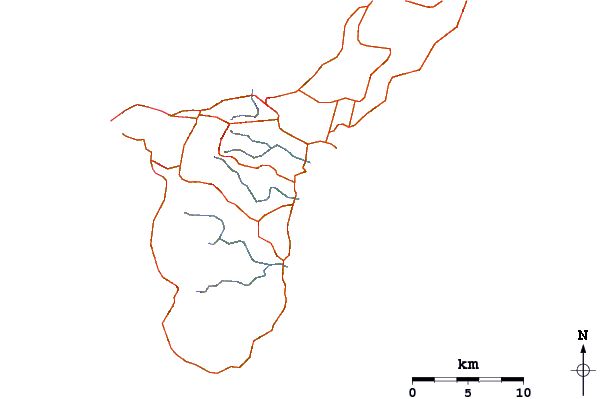 Routes et rivières à proximité Ylig